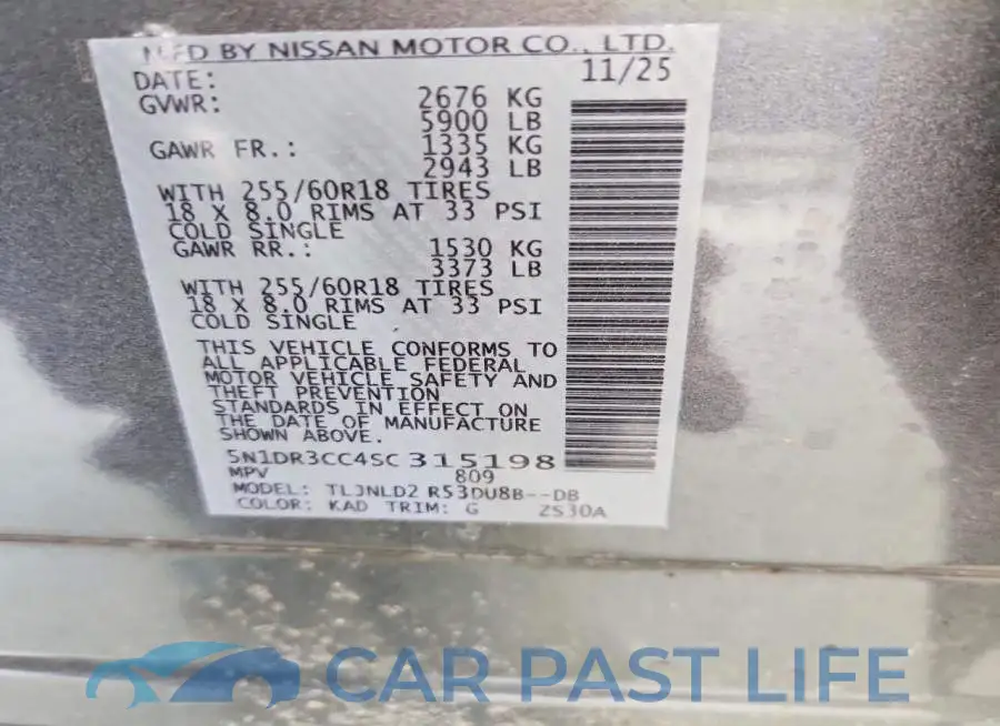 5N1DR3CC4SC315198# 13
