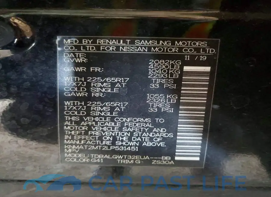 KNMAT2MT2LP531451# 12