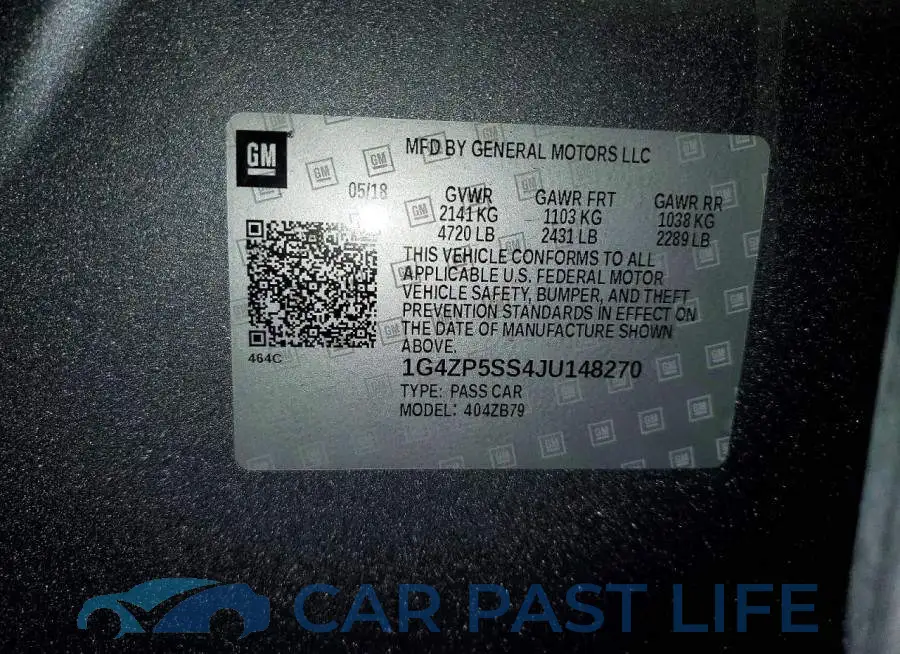 1G4ZP5SS4JU148270# 13