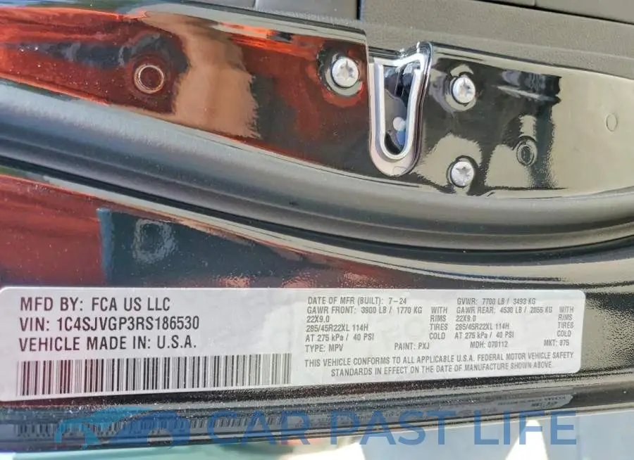 1C4SJVGP3RS186530# 13