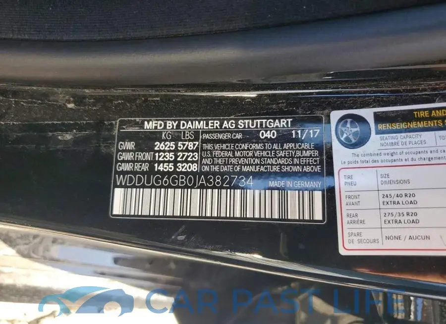 WDDUG6GB0JA382734# 12