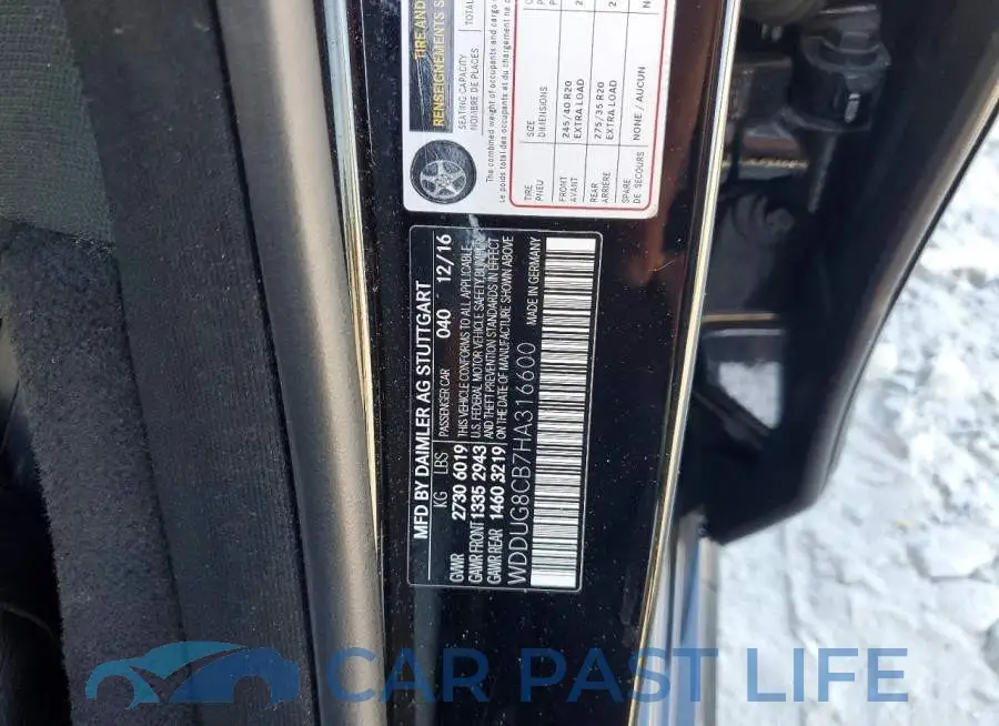 WDDUG8CB7HA316600# 12