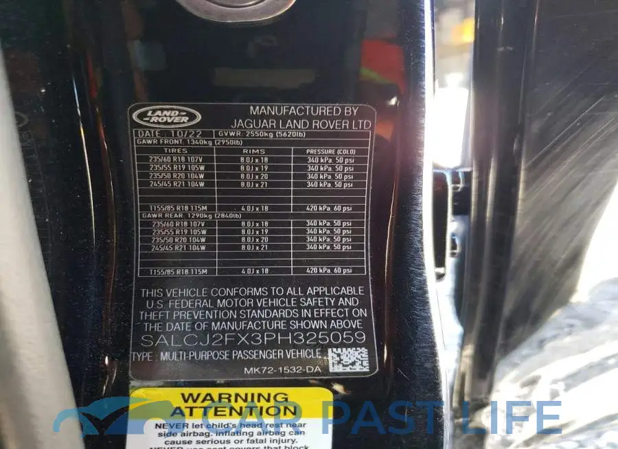 SALCJ2FX3PH325059# 13