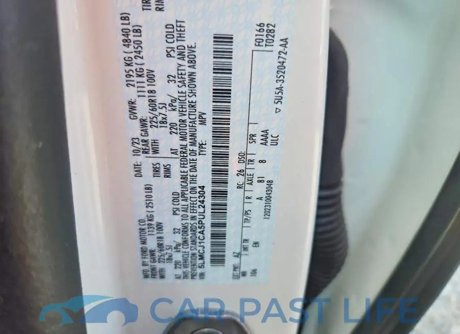5LMCJ1CA5PUL24304# 13