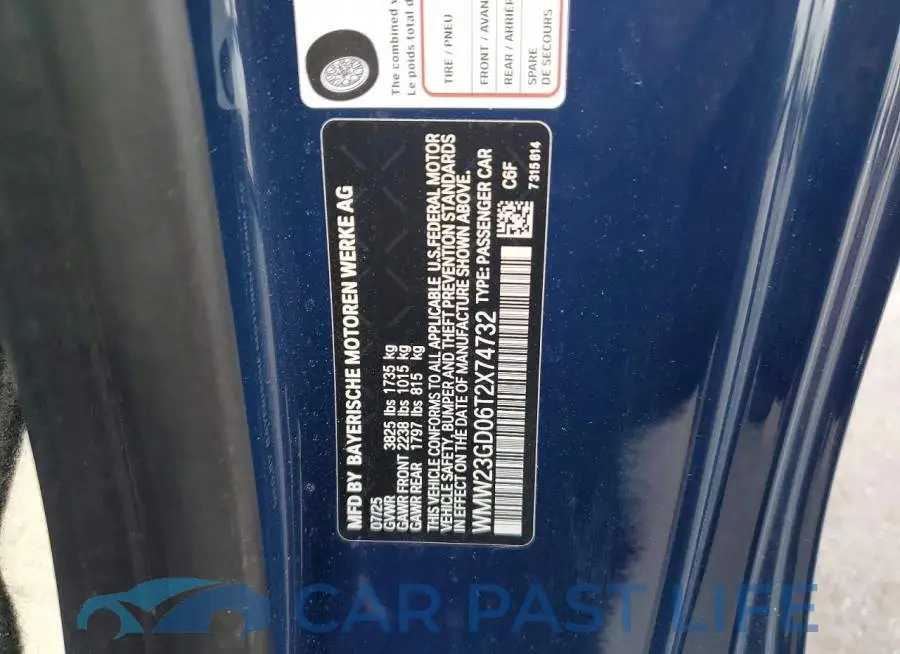 WMW23GD06T2X74732# 12