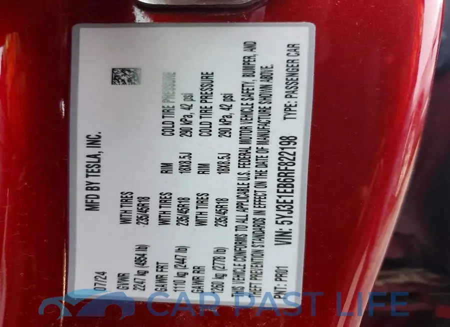 5YJ3E1EB6RF822198# 12