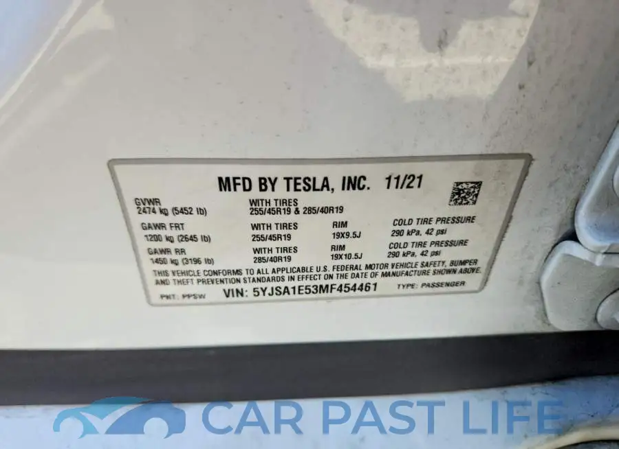 5YJSA1E53MF454461# 12