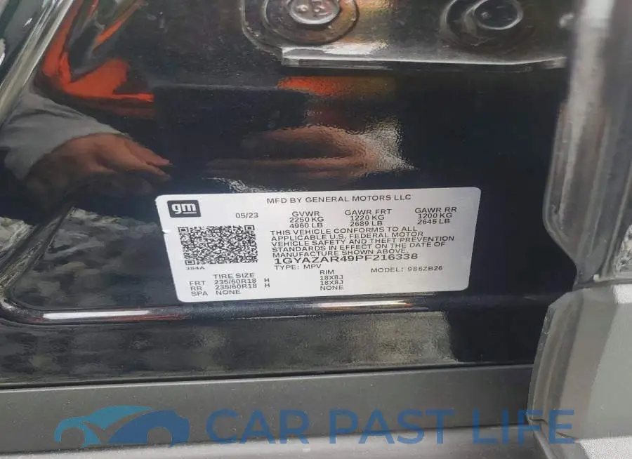 1GYAZAR49PF216338# 14
