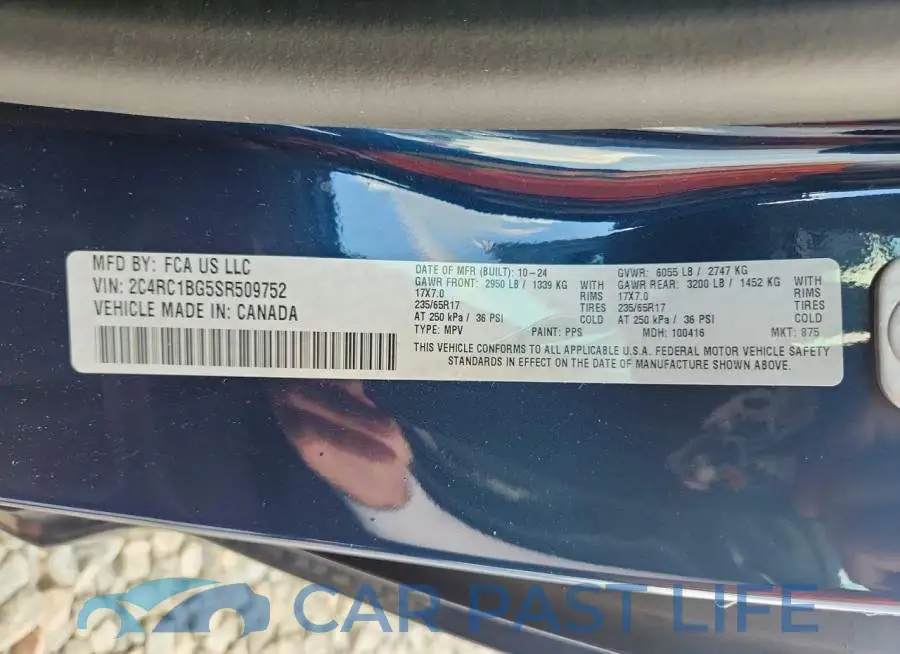 2C4RC1BG5SR509752# 13