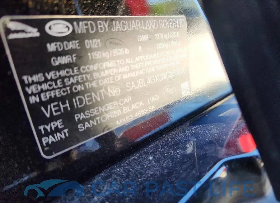 SAJBL4GX0MCY88880# 12