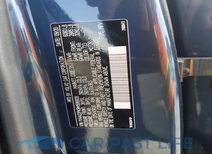 YV4A22PK8M1686609# 13