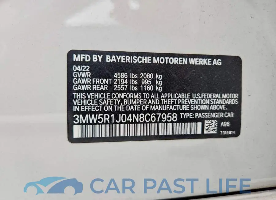3MW5R1J04N8C67958# 13