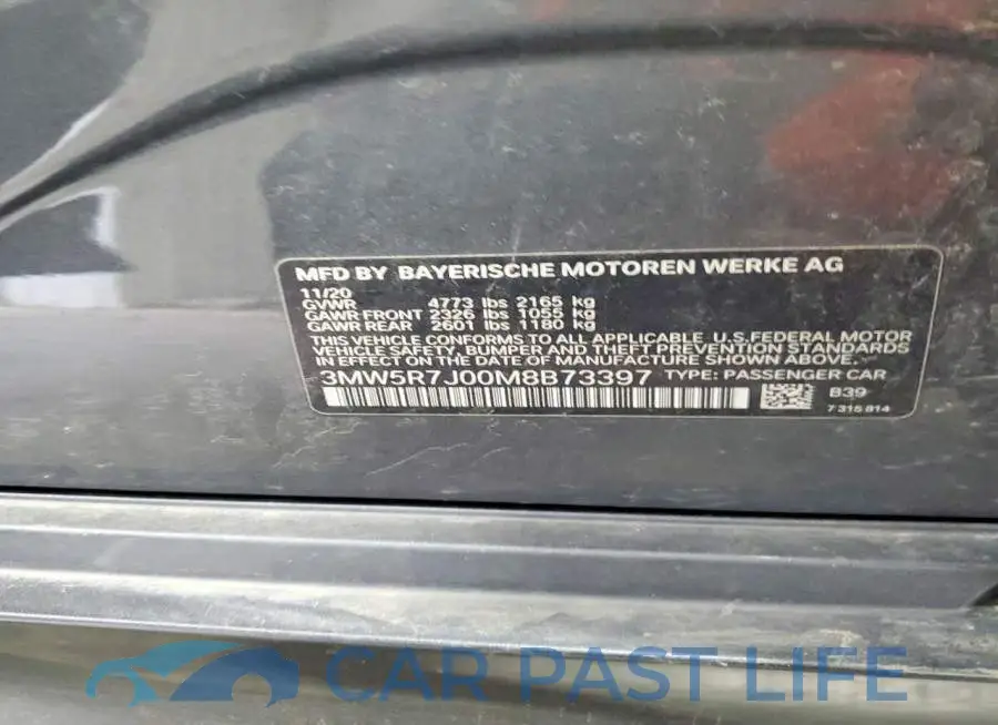 3MW5R7J00M8B73397# 12
