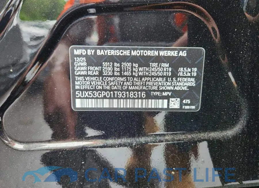 5UX53GP01T9318316# 14