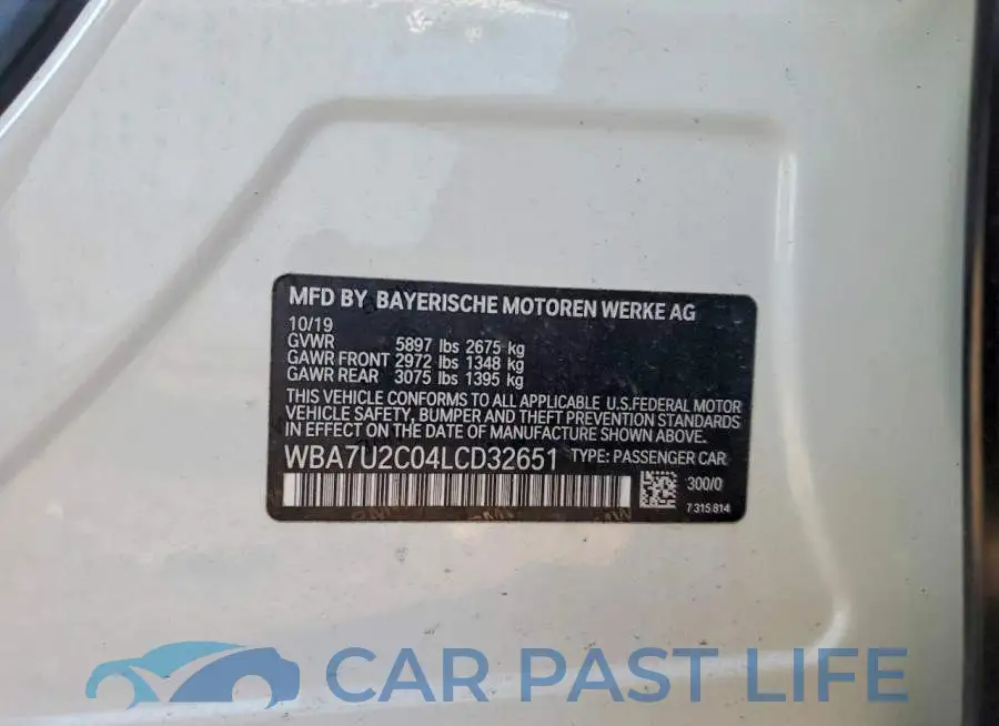 WBA7U2C04LCD32651# 12