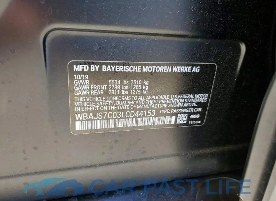 WBAJS7C03LCD44153# 12