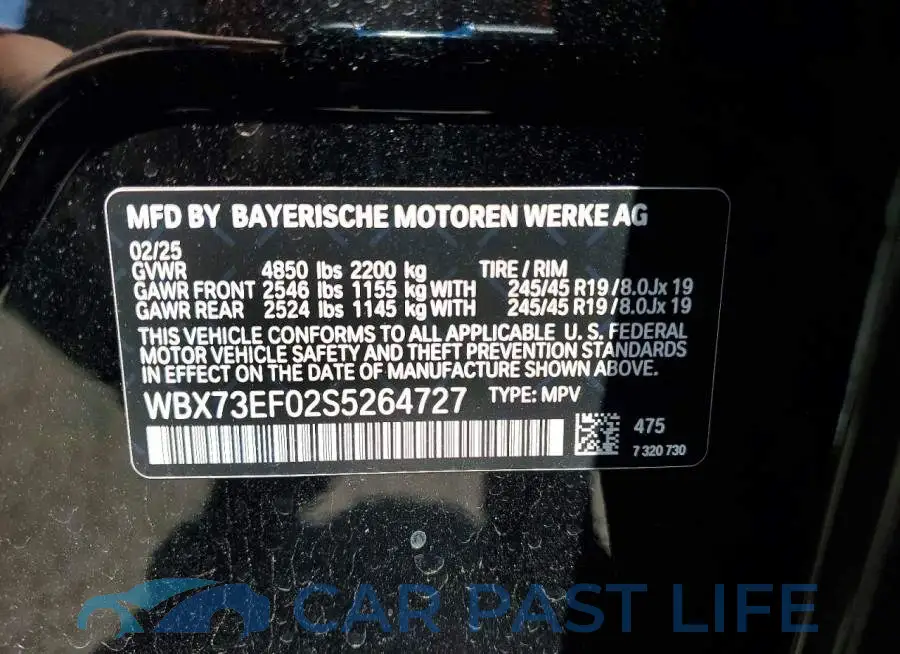 WBX73EF02S5264727# 13