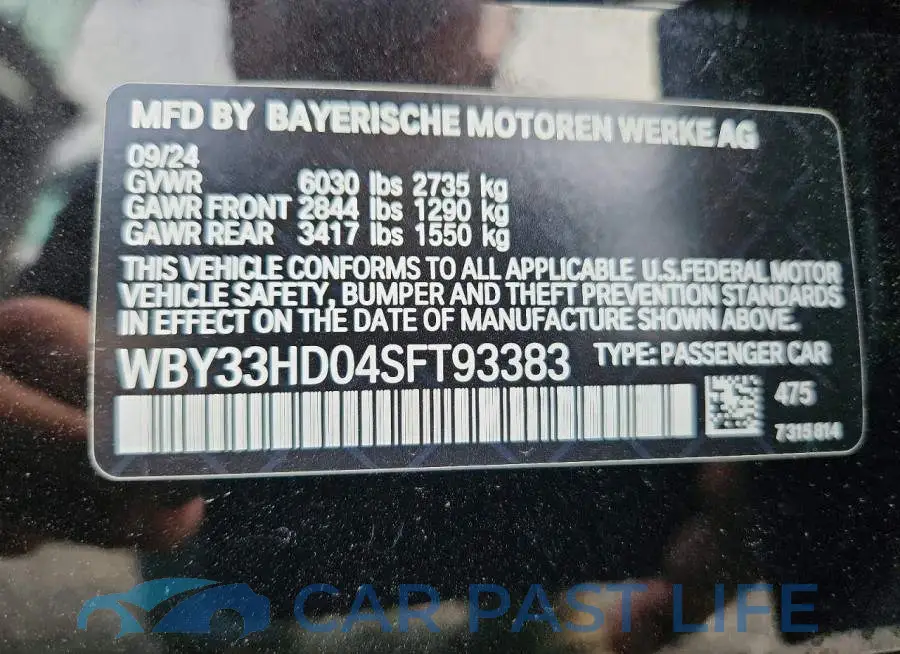 WBY33HD04SFT93383# 12
