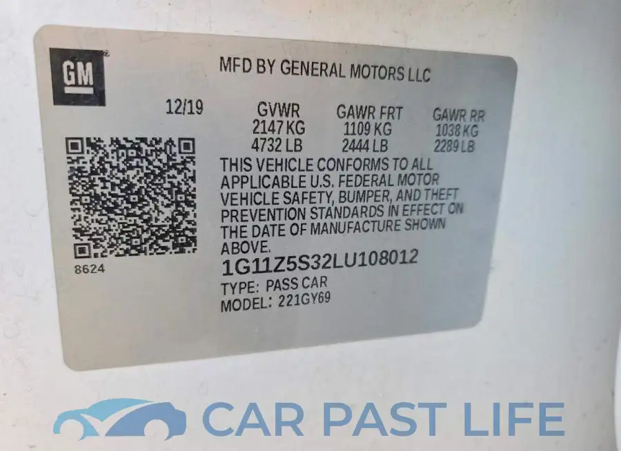 1G11Z5S32LU108012# 12