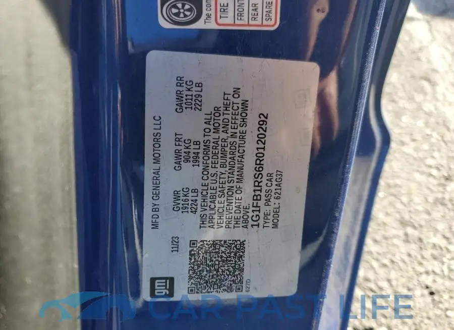 1G1FB1RS6R0120292# 13