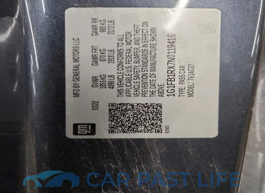 1G1FB1RX7N0119416# 12