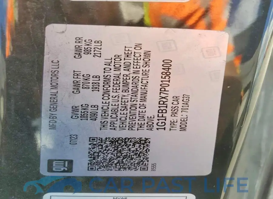 1G1FB1RX7P0158400# 13