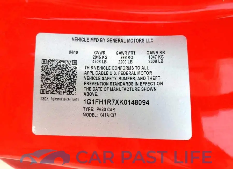 1G1FH1R7XK0148094# 13