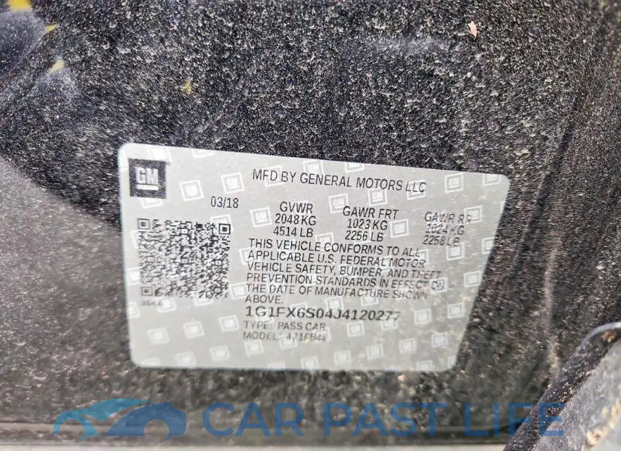 1G1FX6S04J4120277# 12