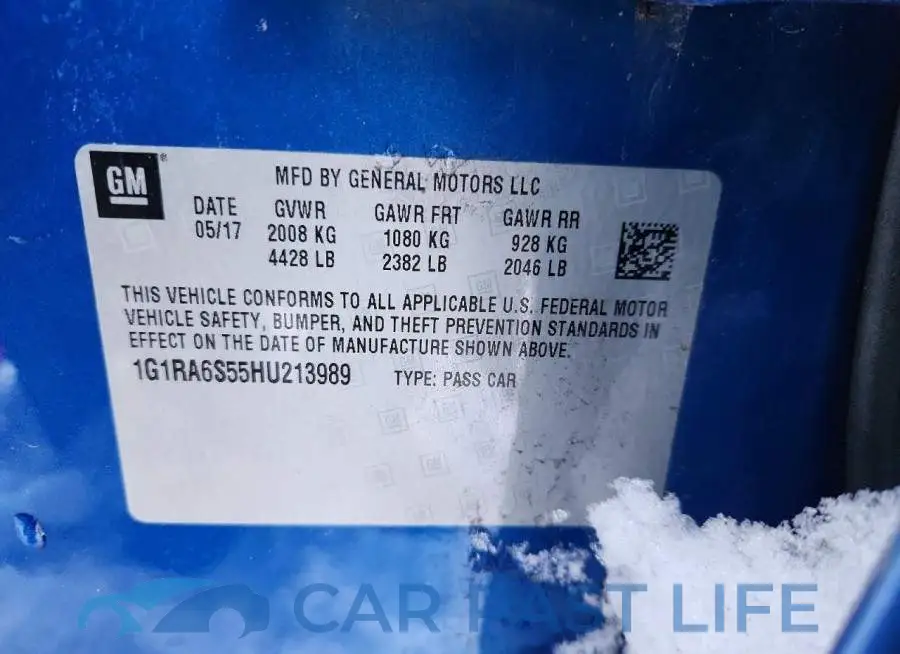 1G1RA6S55HU213989# 12