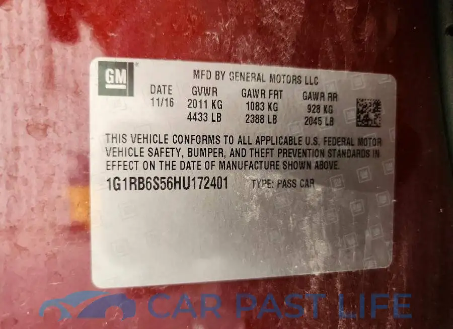 1G1RB6S56HU172401# 13