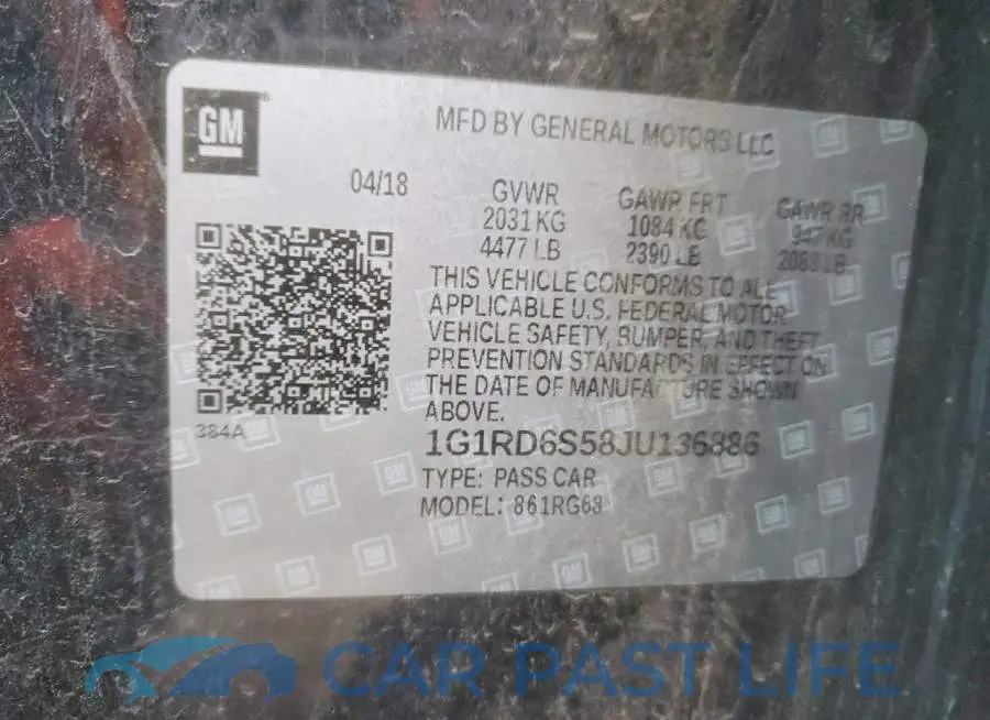 1G1RD6S58JU136886# 12