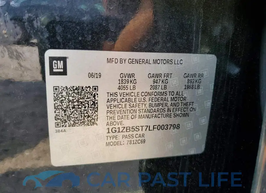 1G1ZB5ST7LF003798# 13