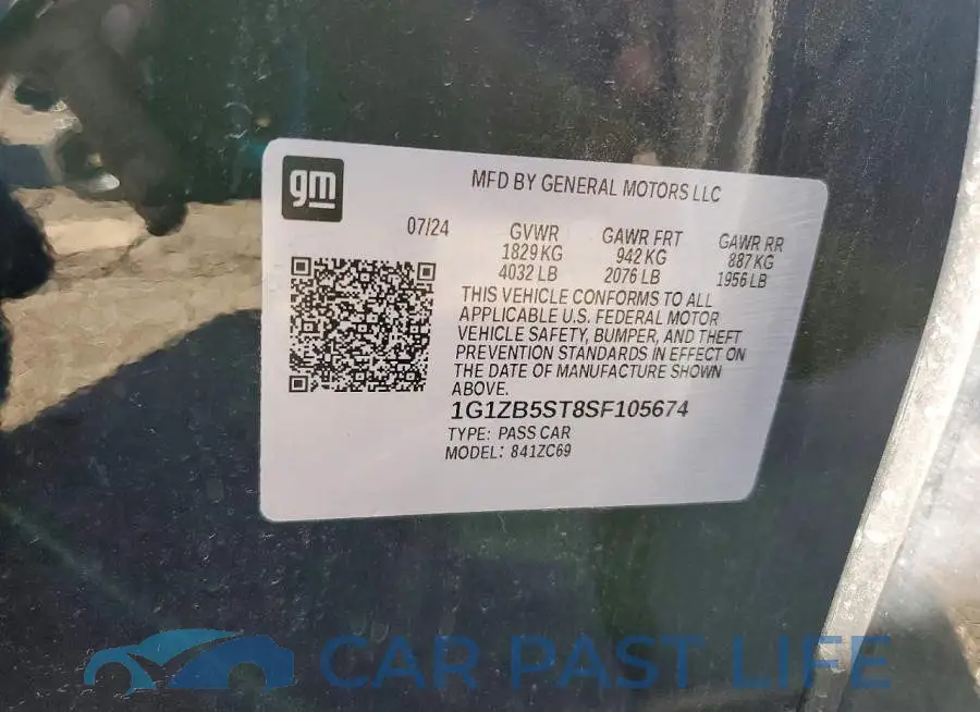 1G1ZB5ST8SF105674# 12