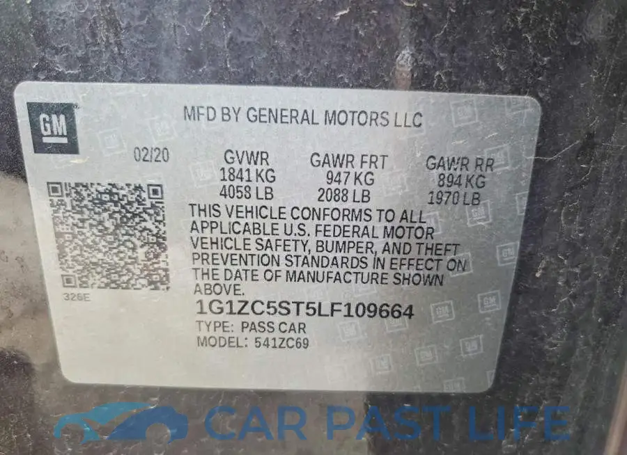 1G1ZC5ST5LF109664# 13