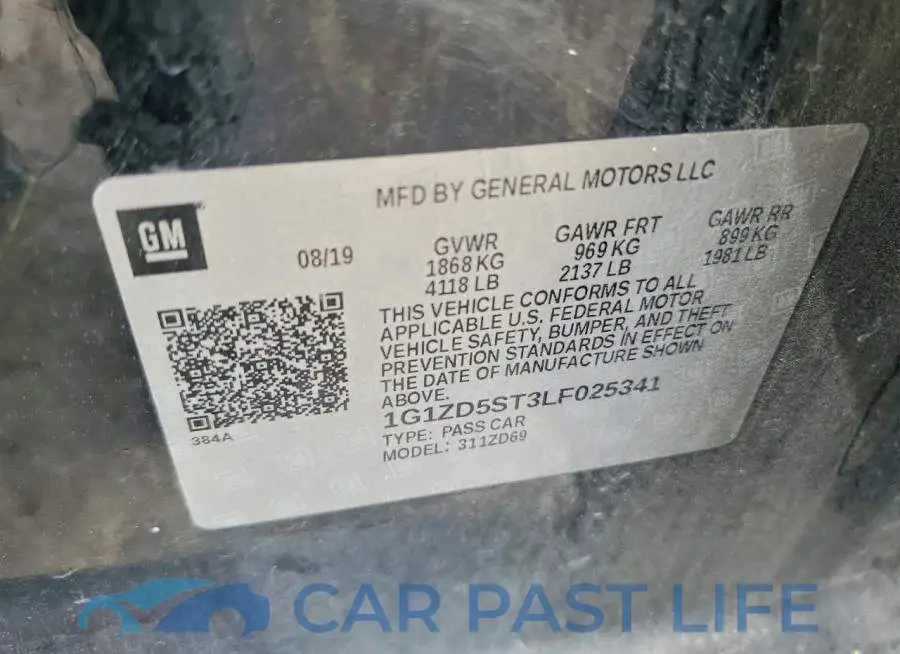 1G1ZD5ST3LF025341# 12