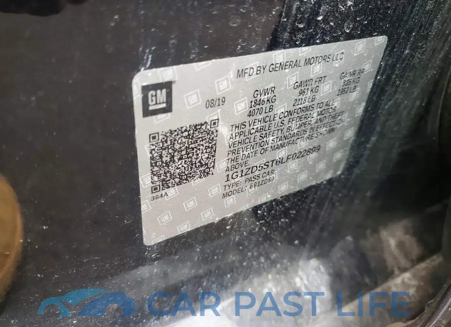 1G1ZD5ST6LF022899# 12