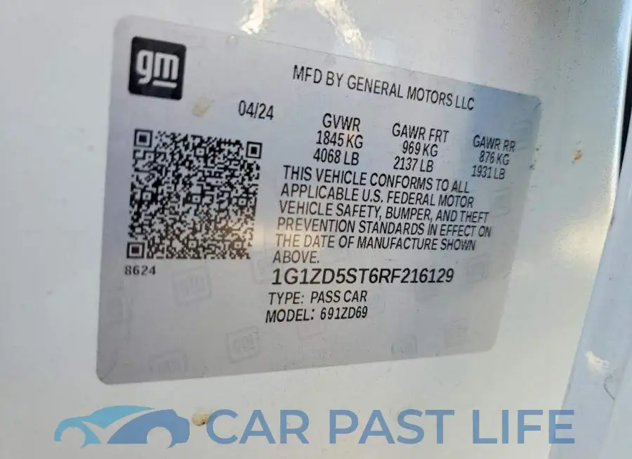 1G1ZD5ST6RF216129# 12