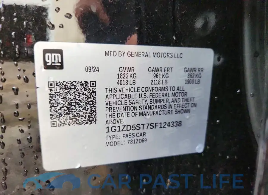 1G1ZD5ST7SF124338# 13
