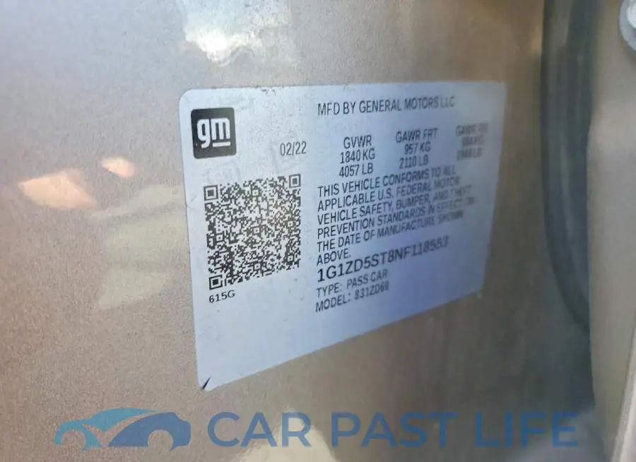 1G1ZD5ST8NF118553# 12