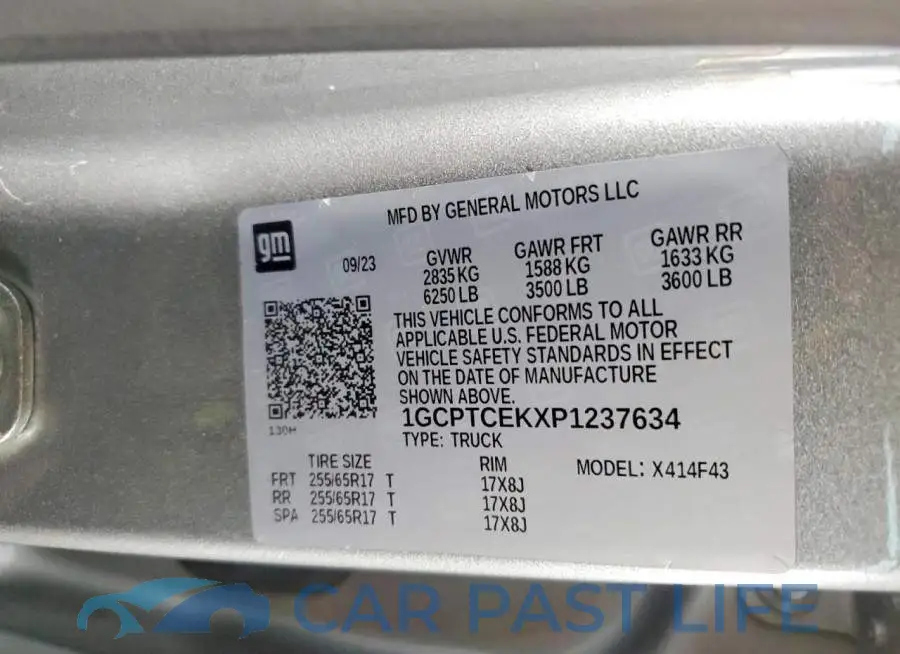 1GCPTCEKXP1237634# 13