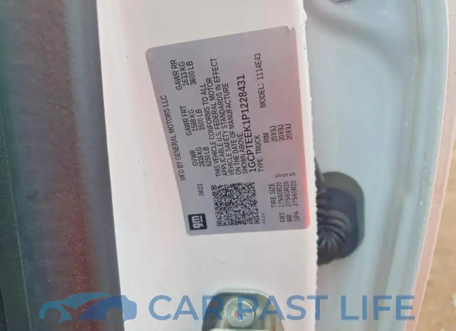 1GCPTEEK1P1228431# 12