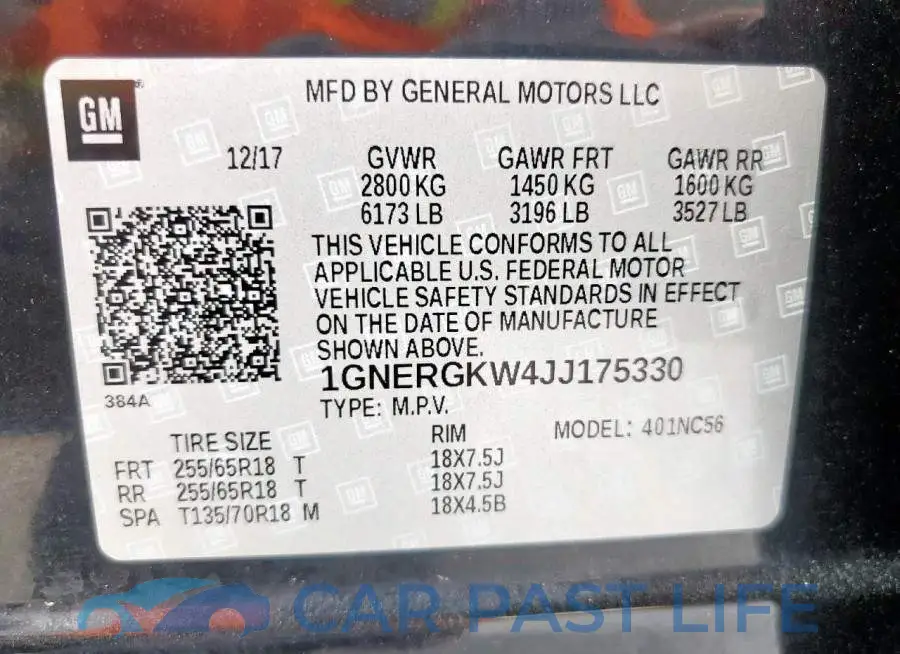 1GNERGKW4JJ175330# 14
