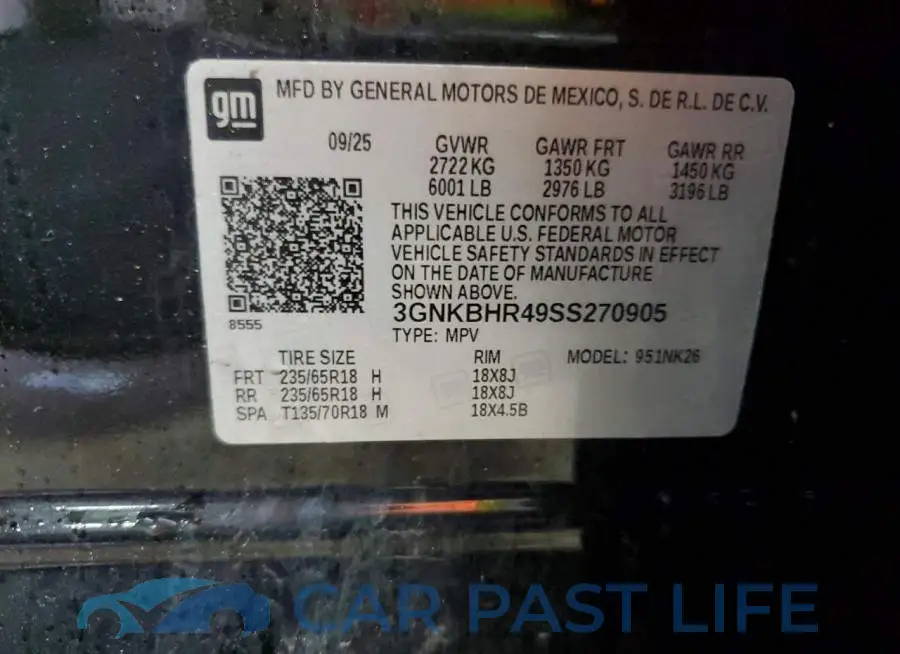 3GNKBHR49SS270905# 14