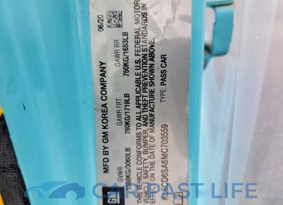 KL8CD6SA6MC703559# 13