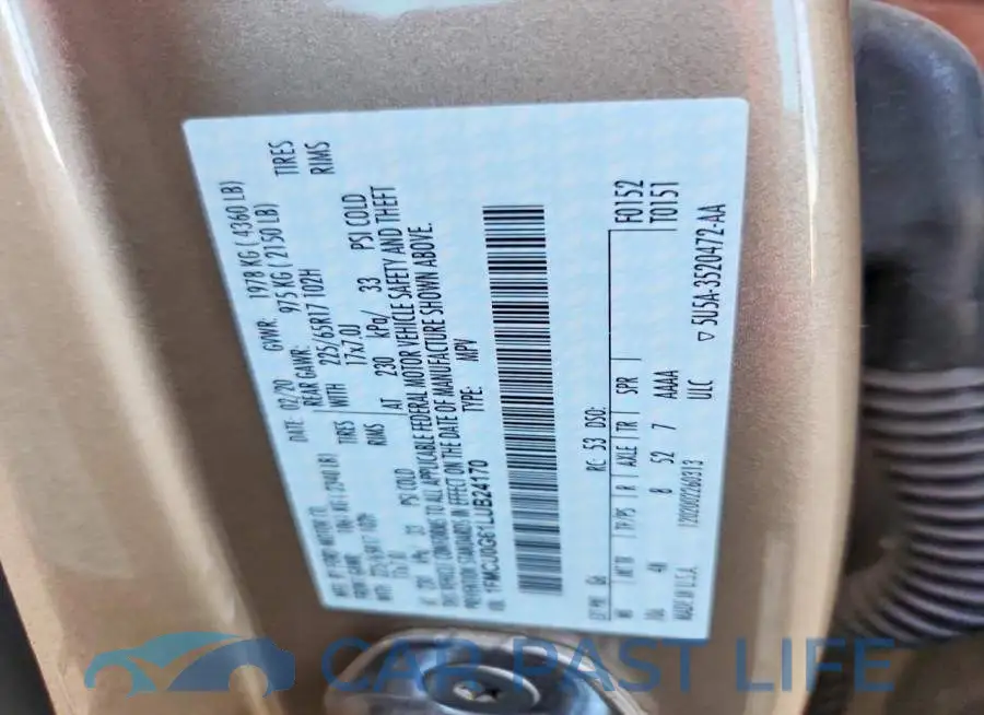 1FMCU0G61LUB24170# 13