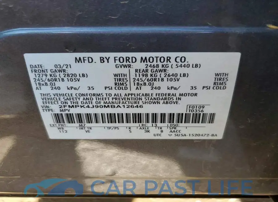 2FMPK4J90MBA12646# 13