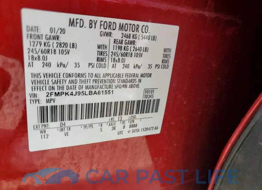 2FMPK4J95LBA61551# 13