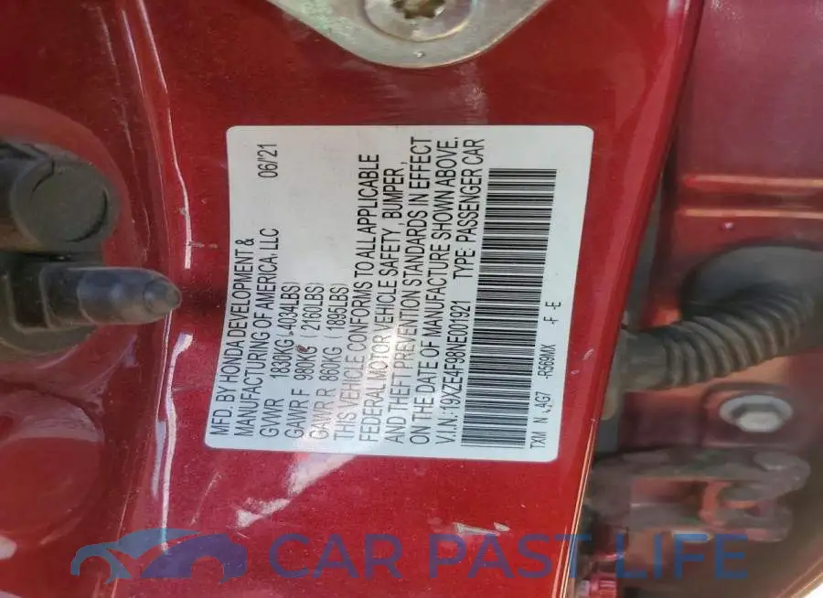 19XZE4F98NE001921# 12