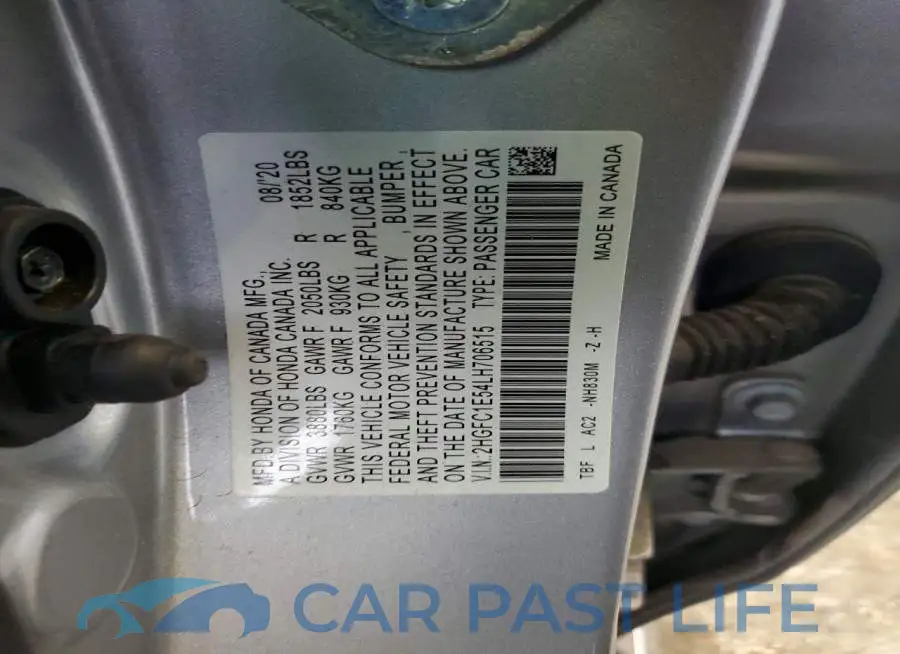 2HGFC1E54LH706515# 12