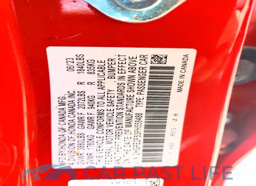 2HGFE2F53PH558488# 12